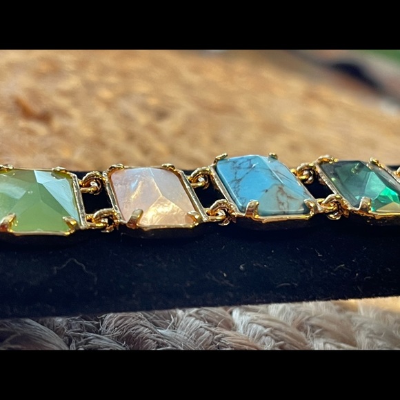 RALPH LAUREN Semi-Precious Stone Link Bracelet … Colorful & Fun! 🌸 - Picture 7 of 16